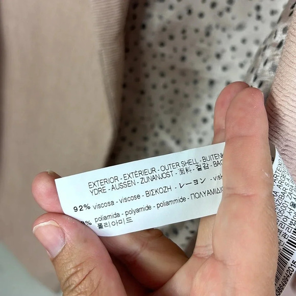 Zara Coat with lapel collar and long sleeves in dusty pink size XS - Picture 10 of 15